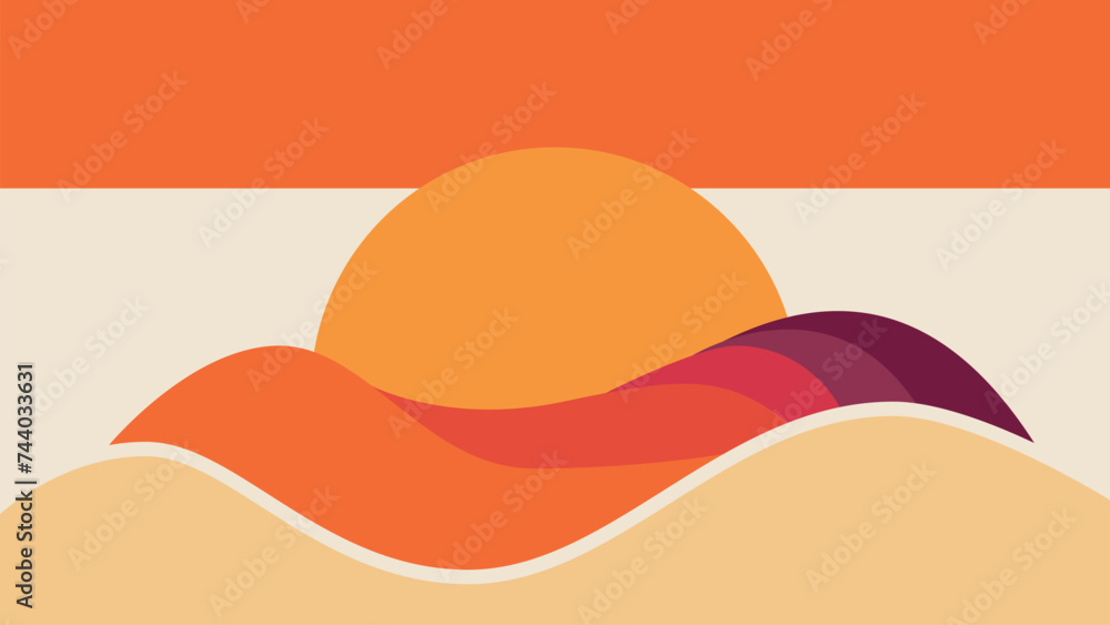 Colorful minimalist flat vector background. Geometric abstract background. Simple and modern shape. Can be used for web landing pages, presentations, brochures, pamphlets, posters, covers, etc.