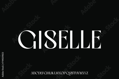 Display alphabet font vector design suitable for headline, poster, magazine, logo, and many more