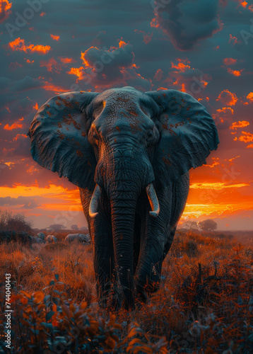 Elephant in the wild © Vadim