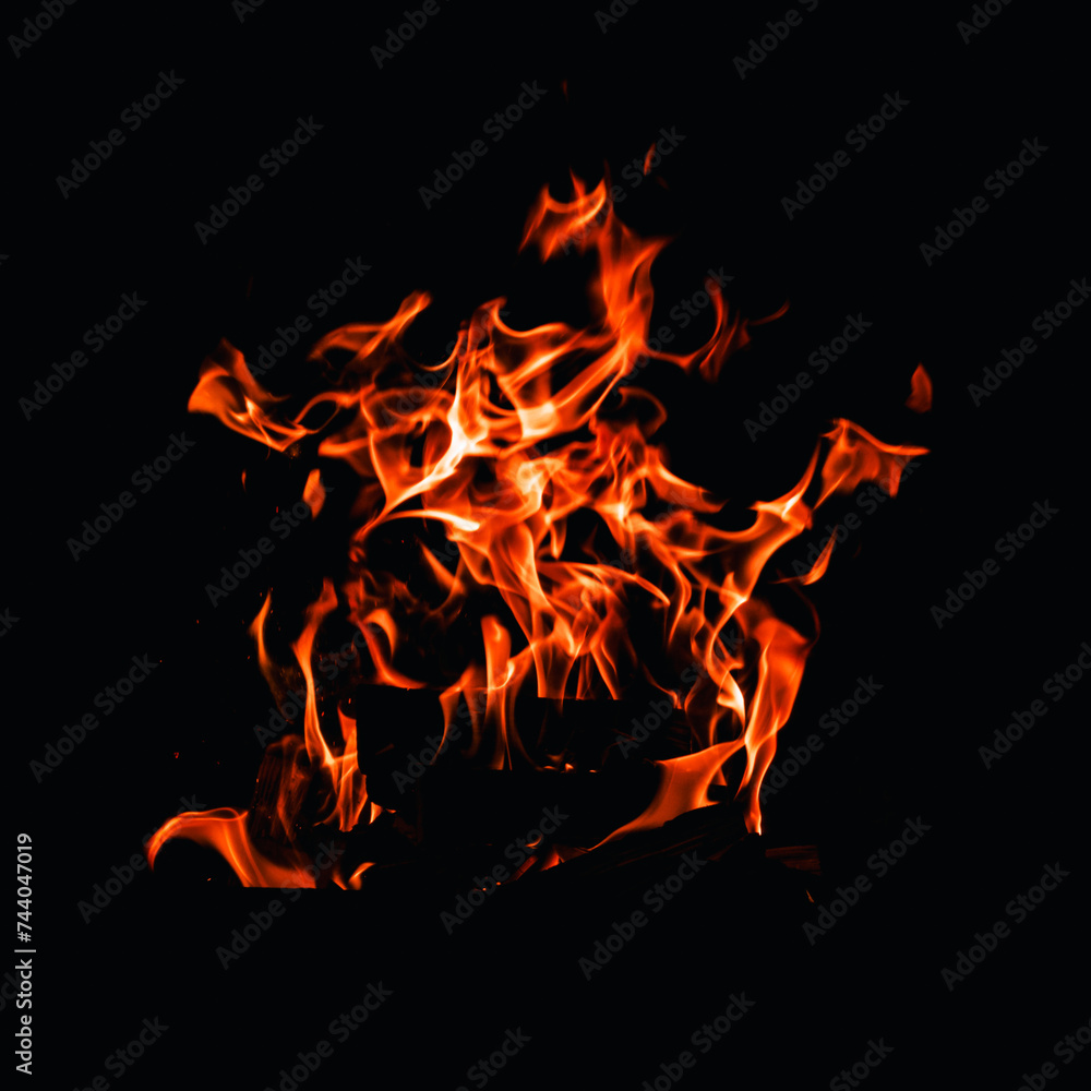 Fototapeta premium Closup of a campfire