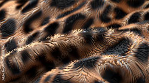 Brown and Black Feathers of a Bird photo