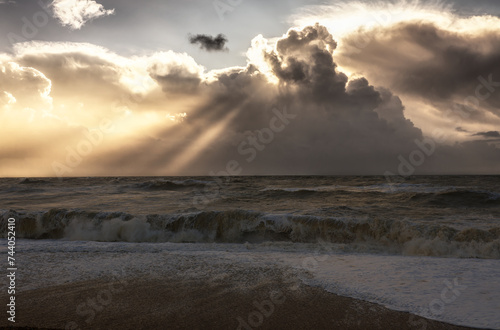 waves on a stormy day