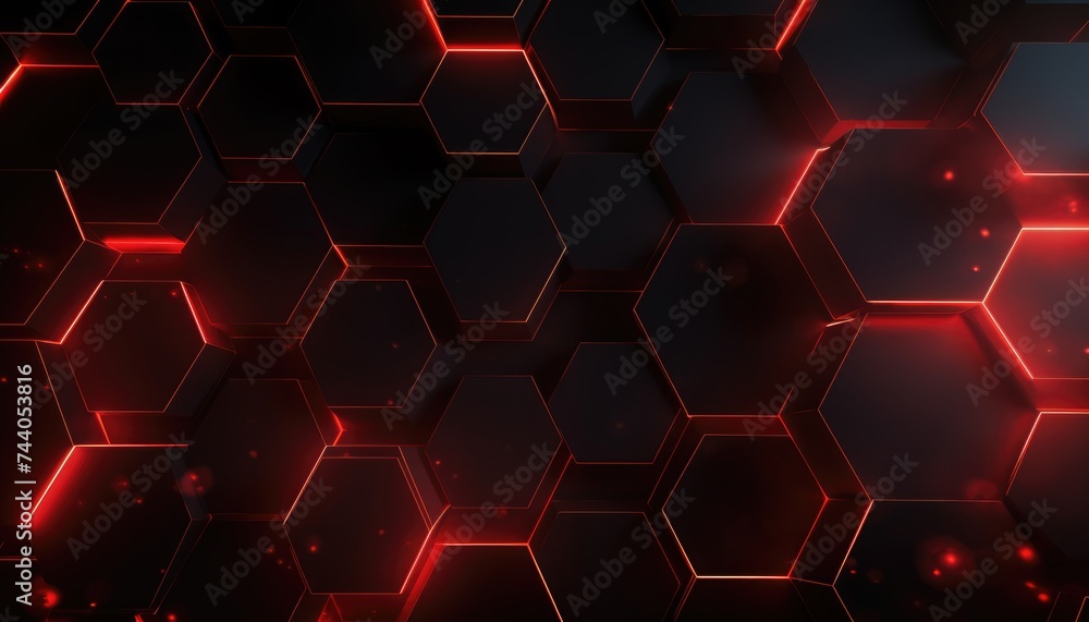 Abstract Futuristic background with hexagons Abstract Futuristic background with hexagons