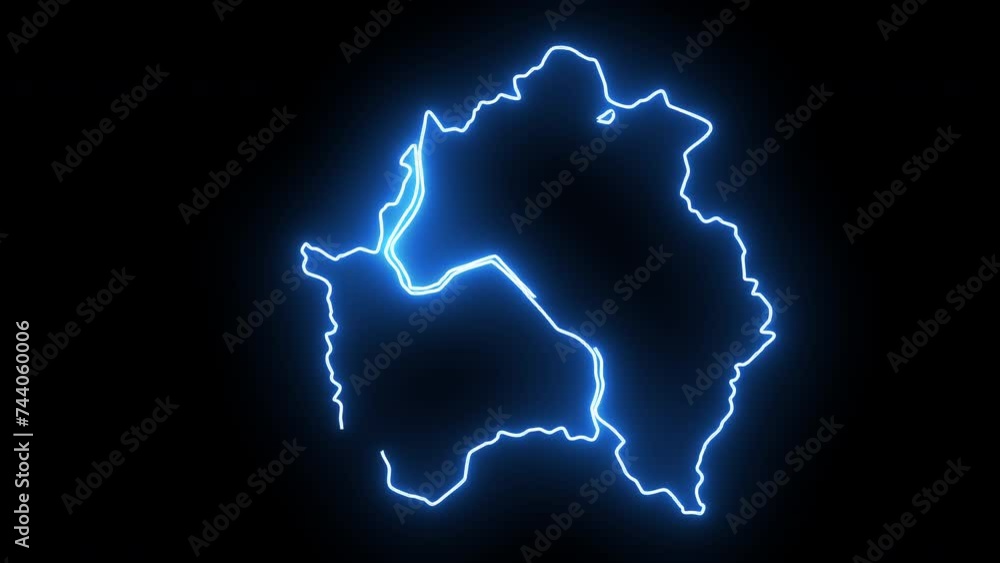 map of Anyang in south korea with glowing neon effect map of Anyang in south korea with glowing neon effect