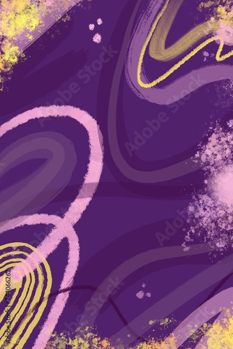 Purple yellow abstract watercolour abstract drawing design texture