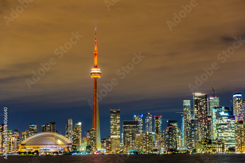 Toronto skyline at night  Canada
