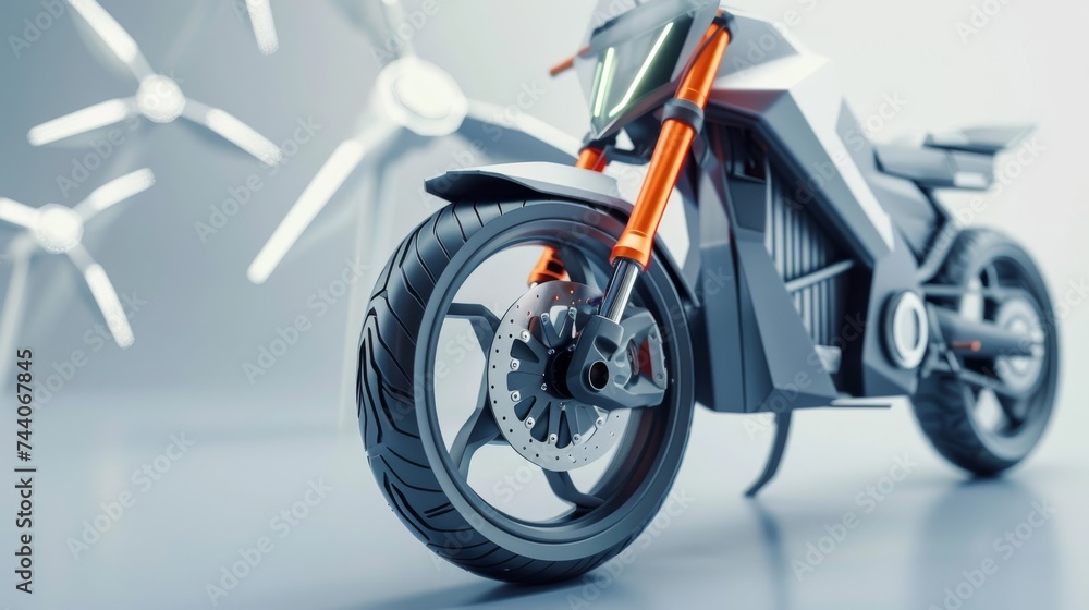 A sleek and aerodynamic motorcycle. A sleek and aerodynamic motorcycle.