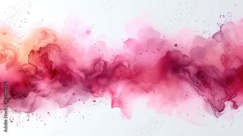  a red and pink smoke is in the air on a white background with space for a text or an image to put on a t - shirt or a t - shirt or a t - shirt.