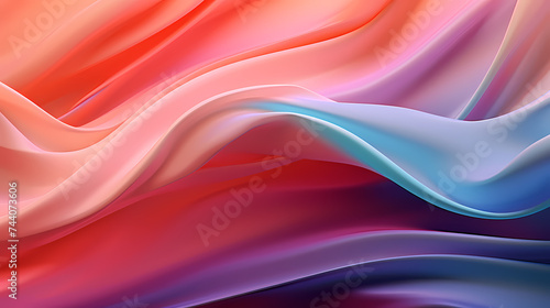 Flowing and flowing silk fabric