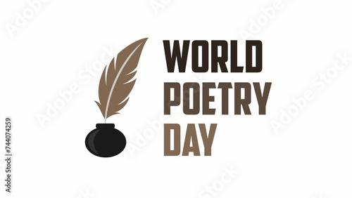 world poetry day animation video poetry day animated photo