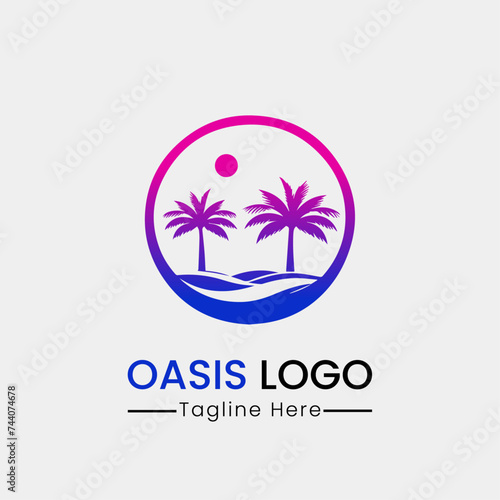 oasis logo design icon template