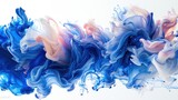  a mixture of blue, pink, and white ink is mixed together to form a multicolored, abstract, liquid - like, liquid - like, liquid - like substance.
