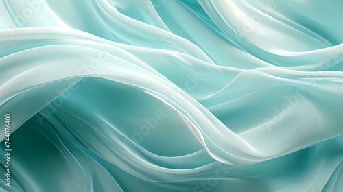 Flowing and flowing silk fabric