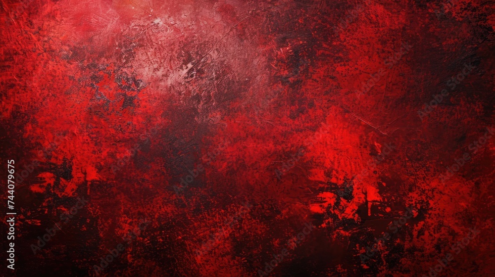 Abstract Scarlet Grunge Background Texture for Christmas Advertisement - obrazy, fototapety, plakaty 