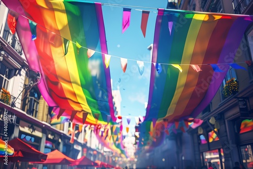 LGBTQ Pride varied. Rainbow untrammeled colorful intersex flag diversity Flag. Gradient motley colored beige LGBT rights parade festival guerrilla warfare diverse gender illustration