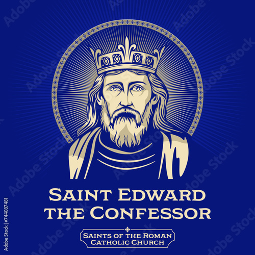 Saints of the Catholic Church. Saint Edward the Confessor (1003-1066) was an Anglo-Saxon English king and saint. Usually considered the last king of the House of Wessex.