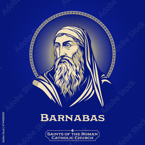 Saints of the Catholic Church. Barnabas was according to tradition an early Christian, one of the prominent Christian disciples in Jerusalem. photo