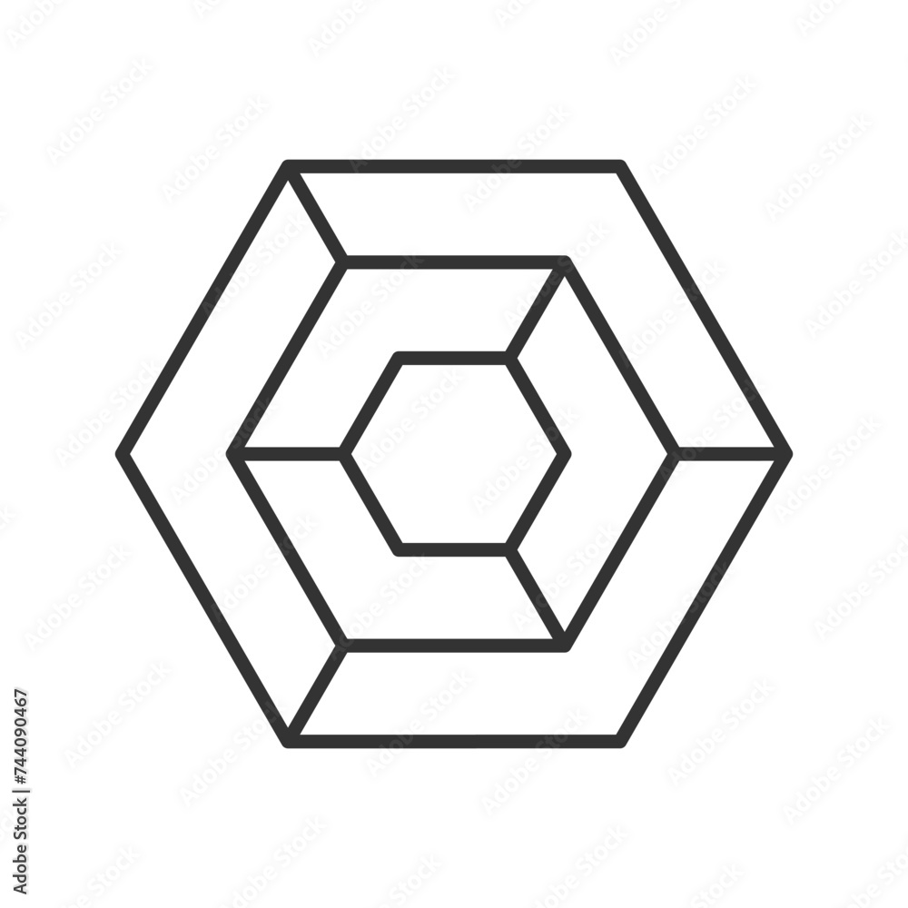 Geometric icon isolated on white background. Design element. Vector illustration. Geometric icon isolated on white background. Design element. Vector illustration.