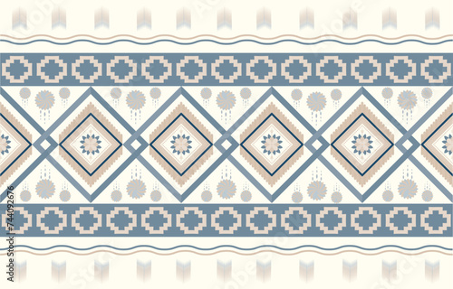 Creative ethnic style vector seamless pattern. Unique geometric vector swatch. Perfect for screen background, site backdrop, wrapping paper, wallpaper, textile and surface design. Trendy boho tile