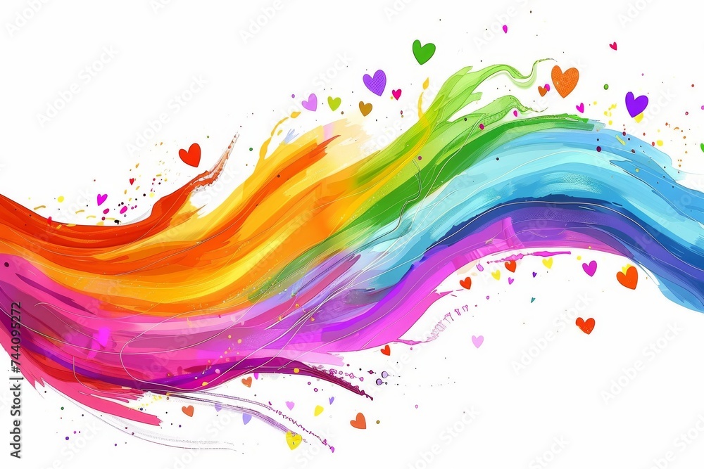 LGBTQ Pride integrity. Rainbow cherry red colorful rainbow walk diversity Flag. Gradient motley colored resplendent LGBT rights parade festival cendgender diverse gender illustration LGBTQ Pride integrity. Rainbow cherry red colorful rainbow walk diversity Flag. Gradient motley colored resplendent LGBT rights parade festival cendgender diverse gender illustration