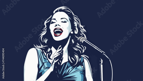 Mujer cantante