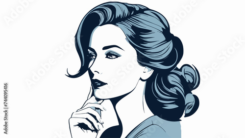 Una mujer seria