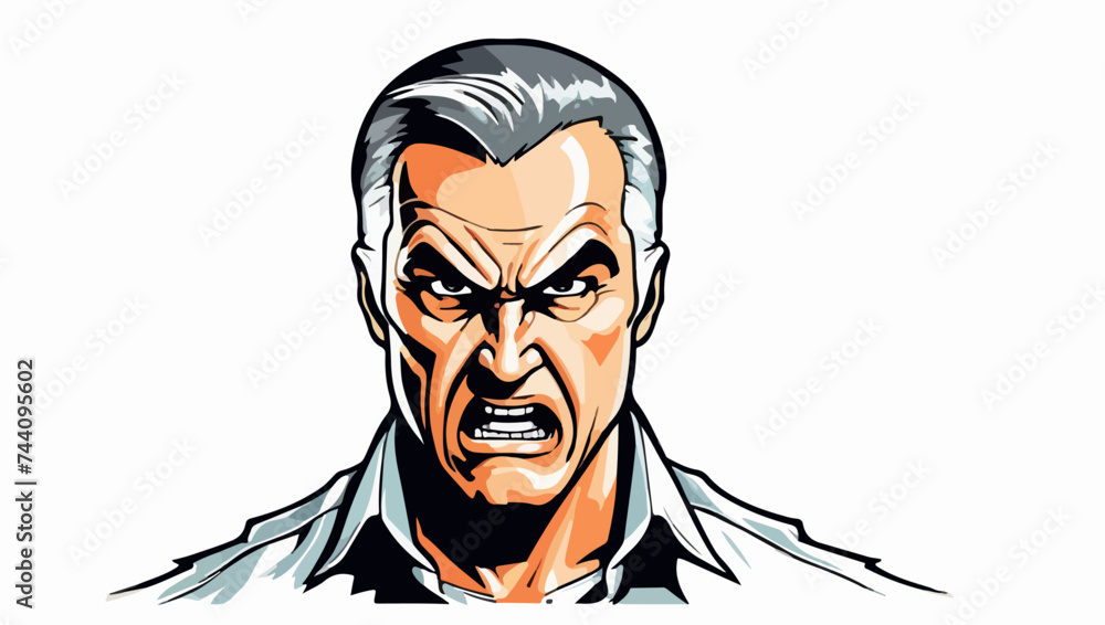 Un hombre enfadado Un hombre enfadado