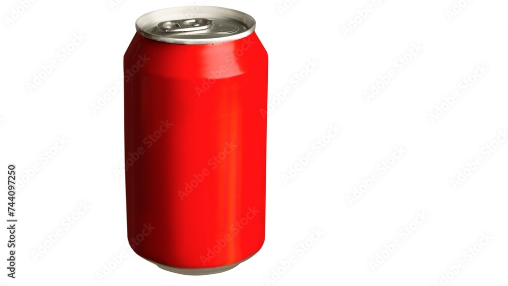 Red energy drink soda can mockup template isolated on white background. Wet metal aluminum beverage drink can cutout, clipping path Red energy drink soda can mockup template isolated on white background. Wet metal aluminum beverage drink can cutout, clipping path