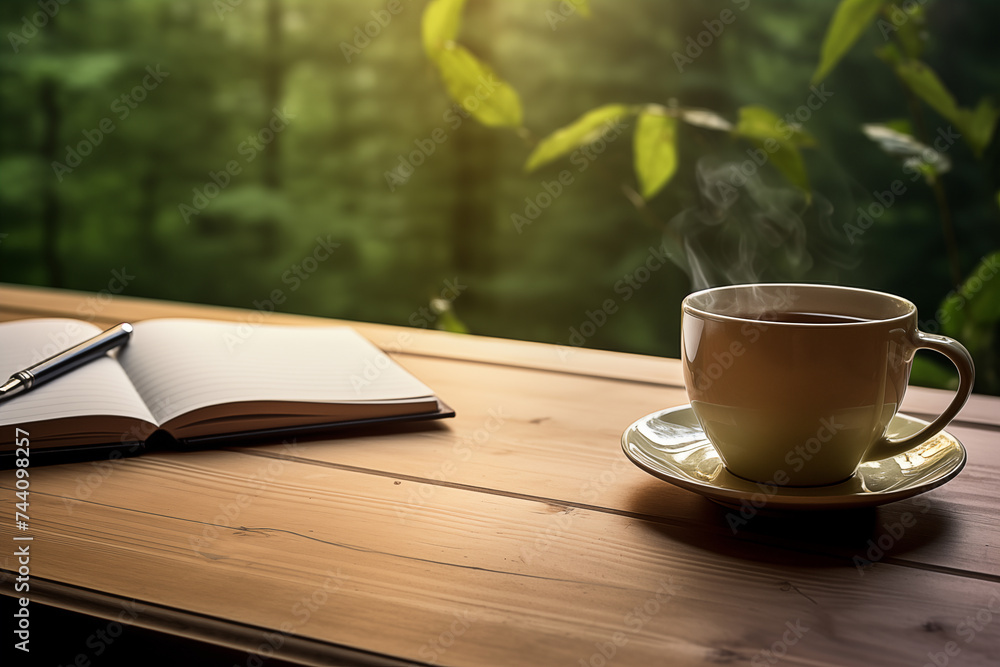cup of coffee on a table cup of coffee on a table