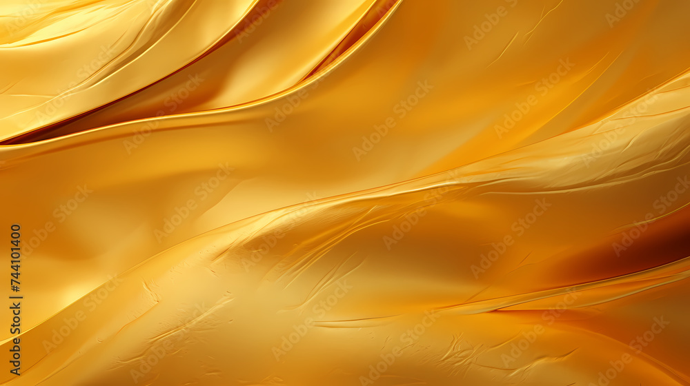 Shiny yellow gold foil abstract background Shiny yellow gold foil abstract background