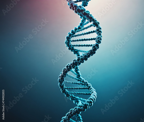 DNA molecule structure. Dna double helix. Medical science research of chromosome DNA genetic biotechnology in human genome cell. Science laboratory experiments analysis and genetic