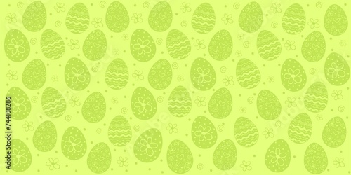 Easter egg seamless pattern. Spring holiday background for printing on fabric, paper for scrapbooking, gift wrap, wallpapers, textile fabric design, wrapping paper, website wallpapers, textile.