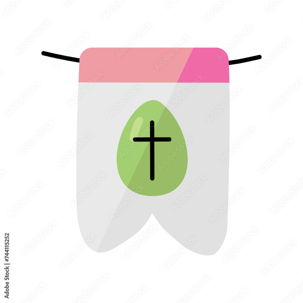 Obraz premium Flag at the Easter Festival