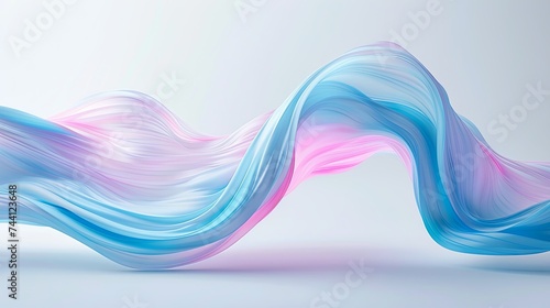 The frozen dynamics of a translucent undulating fluid flow. A splash of liquid. Abstract background for design. Illustration for cover  card  interior design  poster  brochure  presentation  etc.