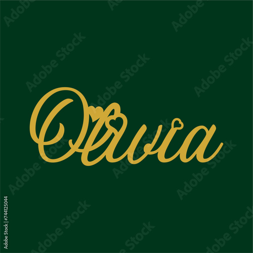 Olivia Names Necklace Bracelet Chain Personalized Gift Gold Silver Jewelry Anniversary Birthday Christmas for Wife Girlfriend Daughter 