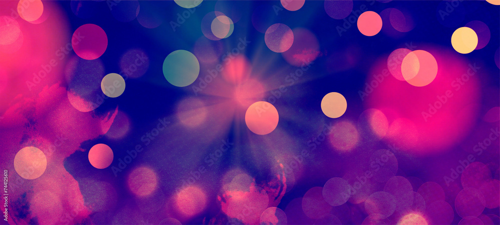 Purple bokeh background perfect for Banner, Poster, Anniversary, and various design works