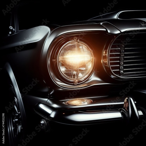 classic car headlight © Nihad Bakhshiyev