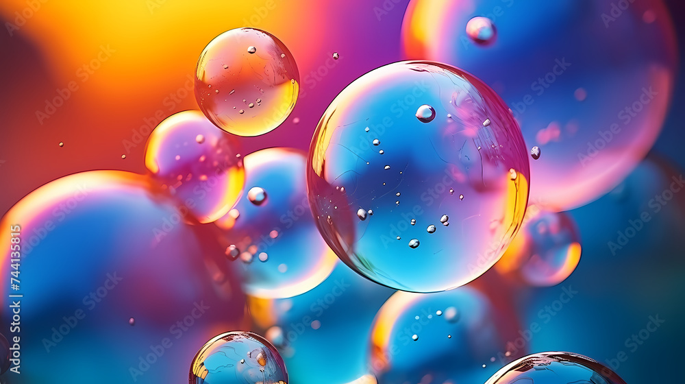 Massive soap bubbles float in the air, creating a mesmerizing dynamic scene Massive soap bubbles float in the air, creating a mesmerizing dynamic scene