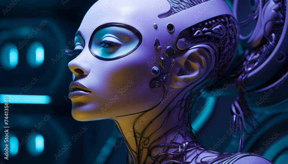 cyborg technology - beautiful and futuristic female robot cyborg technology - beautiful and futuristic female robot
