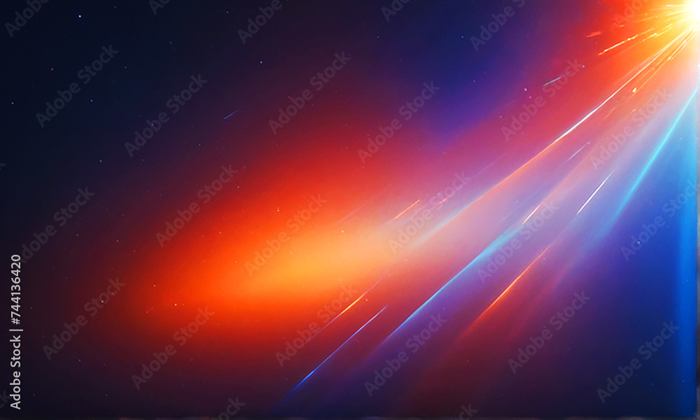 Orange and blue abstract background with waves of smooth and clean vector curves orange and blue wallpaper