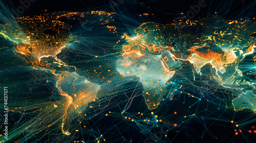 diversity of fractal realms energy abstract digital background data connection transfer