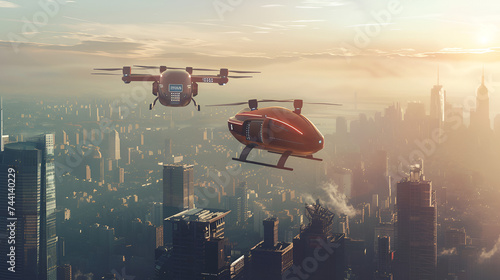 urban mobility drones for private transport jet