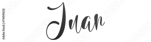 Juan - black color - name written - ideal for websites,, presentations, greetings, banners, cards,, t-shirt, sweatshirt, prints, cricut, silhouette, sublimation

