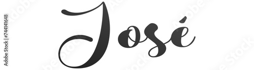 José - black color - name written - ideal for websites,, presentations, greetings, banners, cards,, t-shirt, sweatshirt, prints, cricut, silhouette, sublimation

