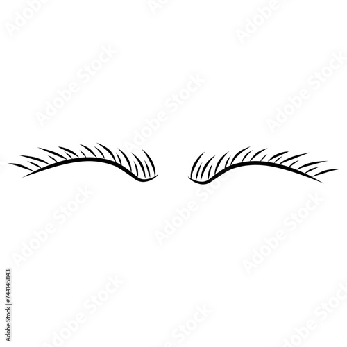 simple eyelash line