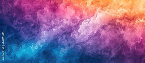 A colorful background filled with swirling smoke, creating a vibrant and dynamic visual display. The smoke adds a layer of depth and mystery to the watercolor abstract texture, making it a stunning