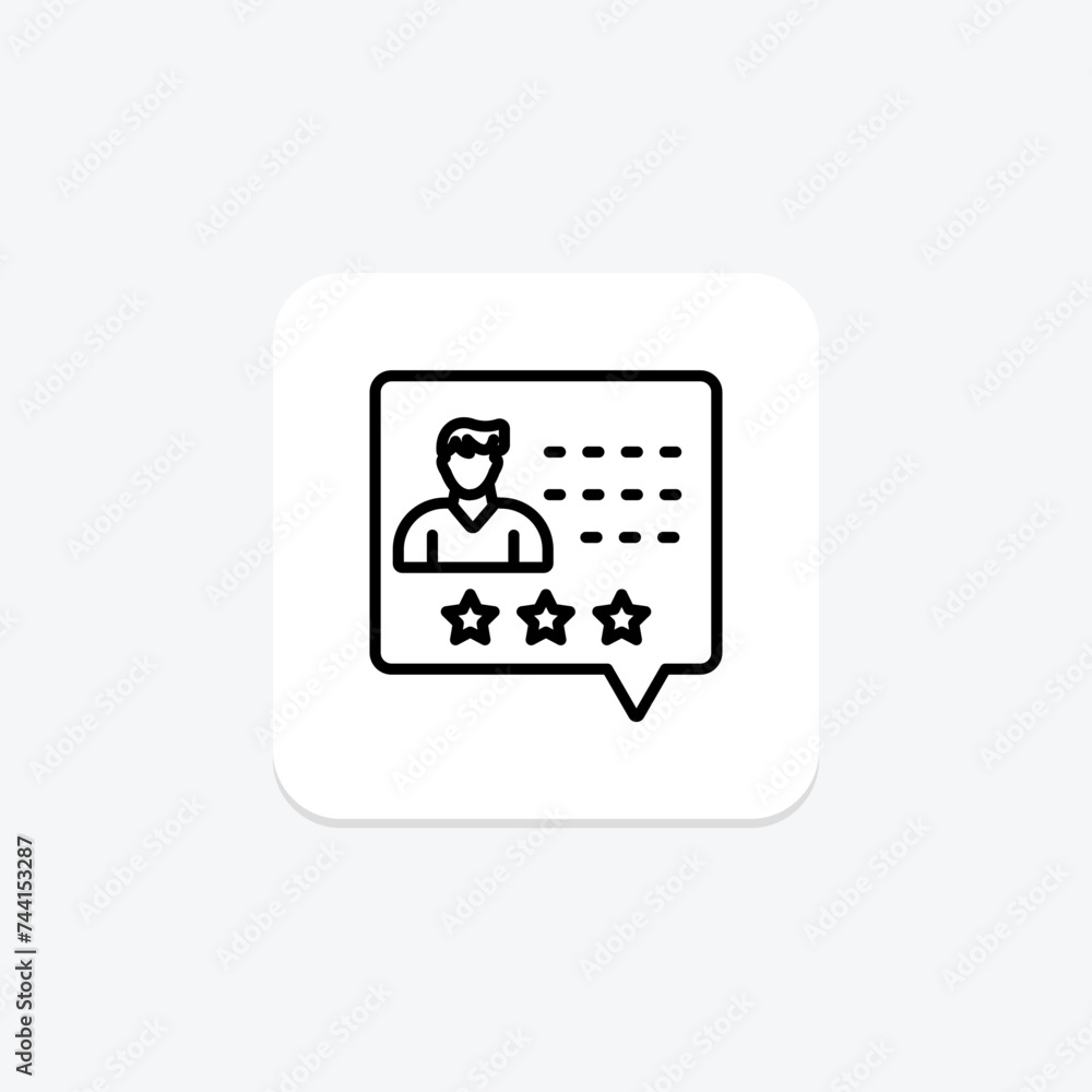 Ratings and Reviews icon, customer ratings, customer reviews, star ratings, product ratings line icon, editable vector icon, pixel perfect, illustrator ai file Ratings and Reviews icon, customer ratings, customer reviews, star ratings, product ratings line icon, editable vector icon, pixel perfect, illustrator ai file