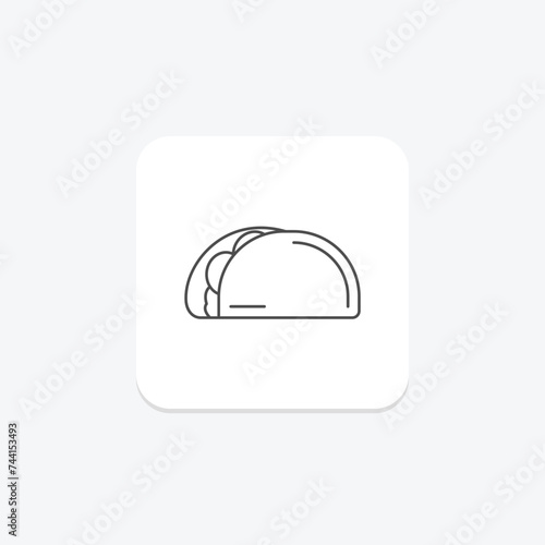 Mexican Food icon  mexican cuisine  mexican restaurant  mexican menu  mexican dishes thinline icon  editable vector icon  pixel perfect  illustrator ai file