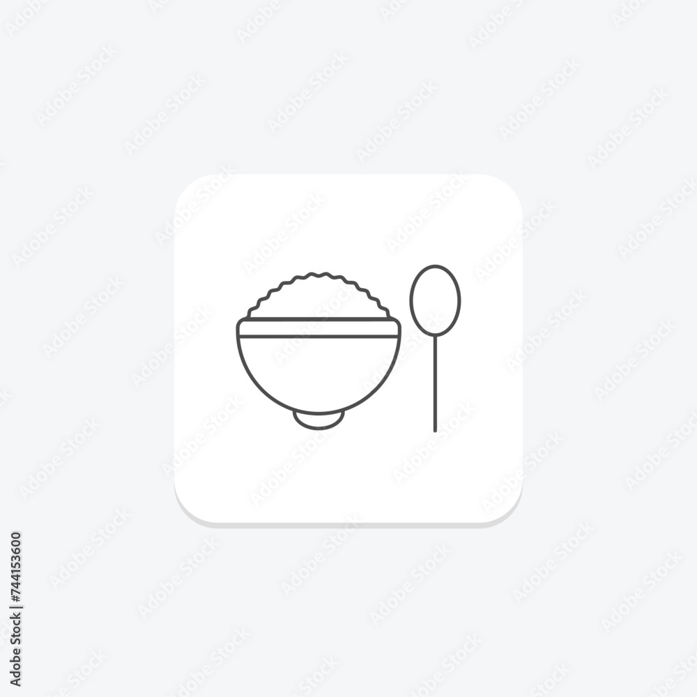 Lunch icon, lunchtime, midday meal, lunch options, lunch menu thinline icon, editable vector icon, pixel perfect, illustrator ai file Lunch icon, lunchtime, midday meal, lunch options, lunch menu thinline icon, editable vector icon, pixel perfect, illustrator ai file