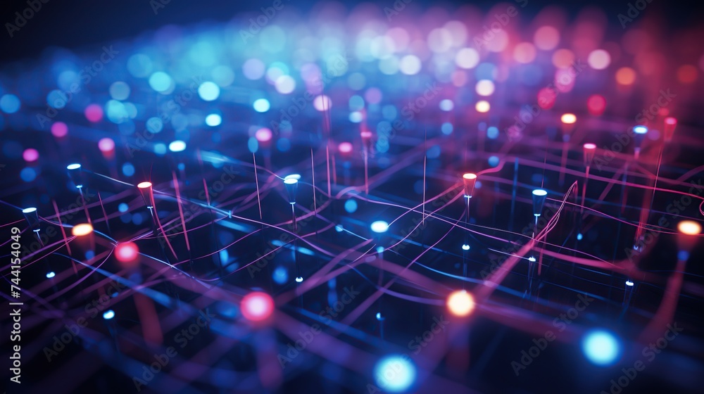 Digital network designs with interconnected nodes and lines, symbolizing online ecosystems, suitable for technology concepts and scientific exploration. Digital network designs with interconnected nodes and lines, symbolizing online ecosystems, suitable for technology concepts and scientific exploration.